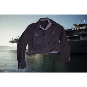 Hornloe & Clarkson Women’s True Vintage Battledress Wool Coat Size 2 Military